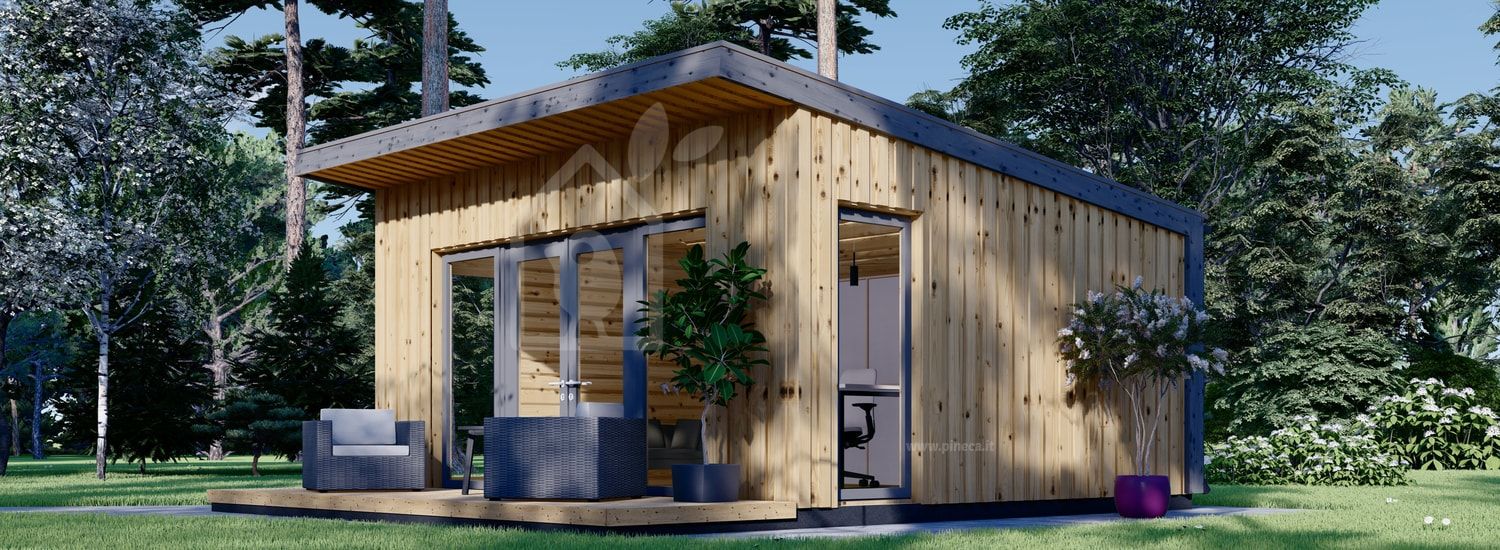 Casetta in legno da giardino EVELIN (Coibentata, 34 mm + rivestimento), 5x4 m, 20 m² visualization 1