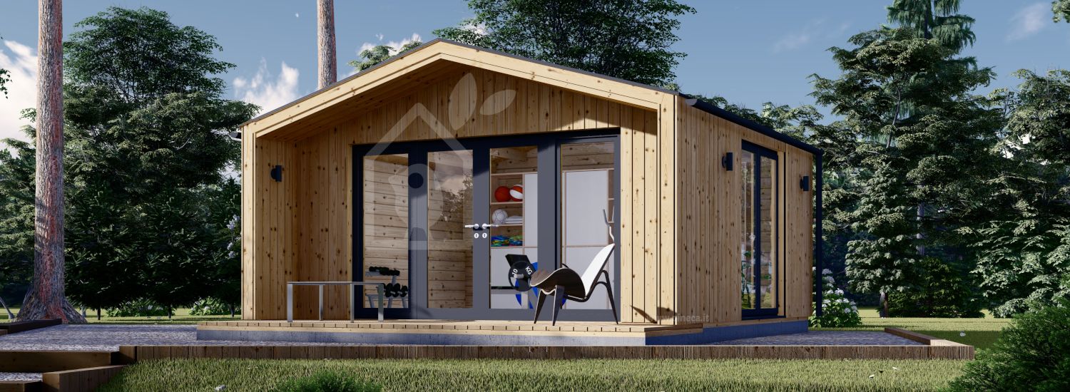 Casetta in legno da giardino PIA (34 mm + rivestimento), 5x4 m, 20 m² visualization 1