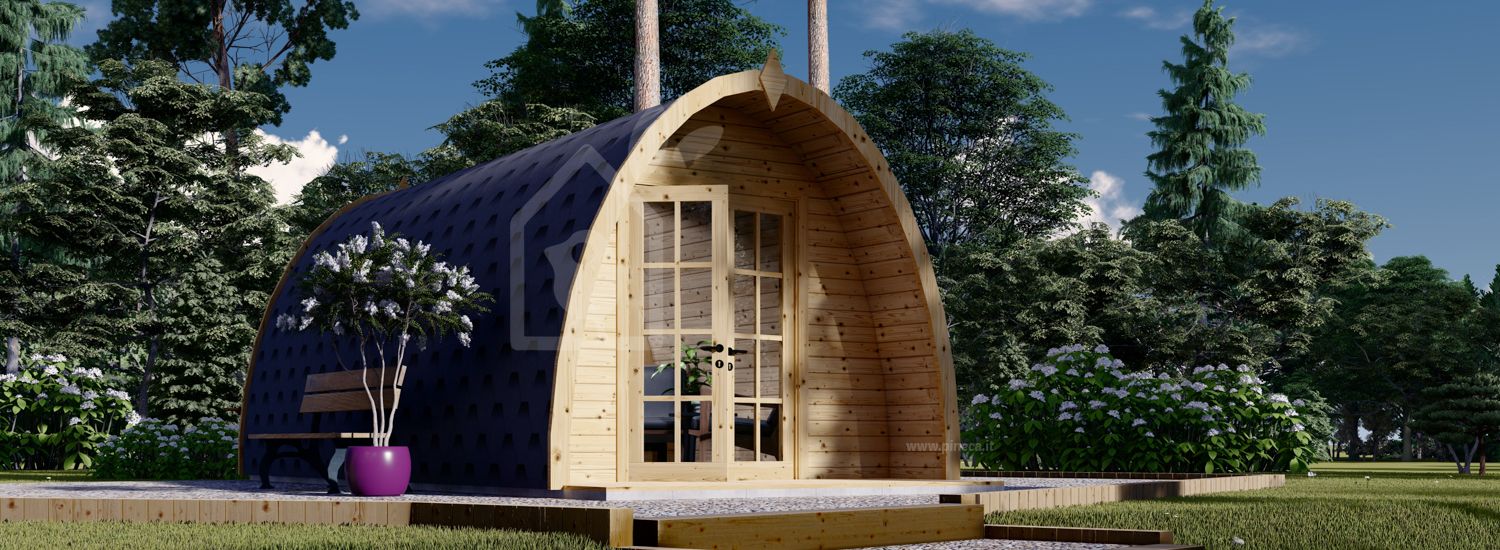 Casetta in legno da giardino BRETA (44 mm), 3x6 m, 18 m² visualization 1