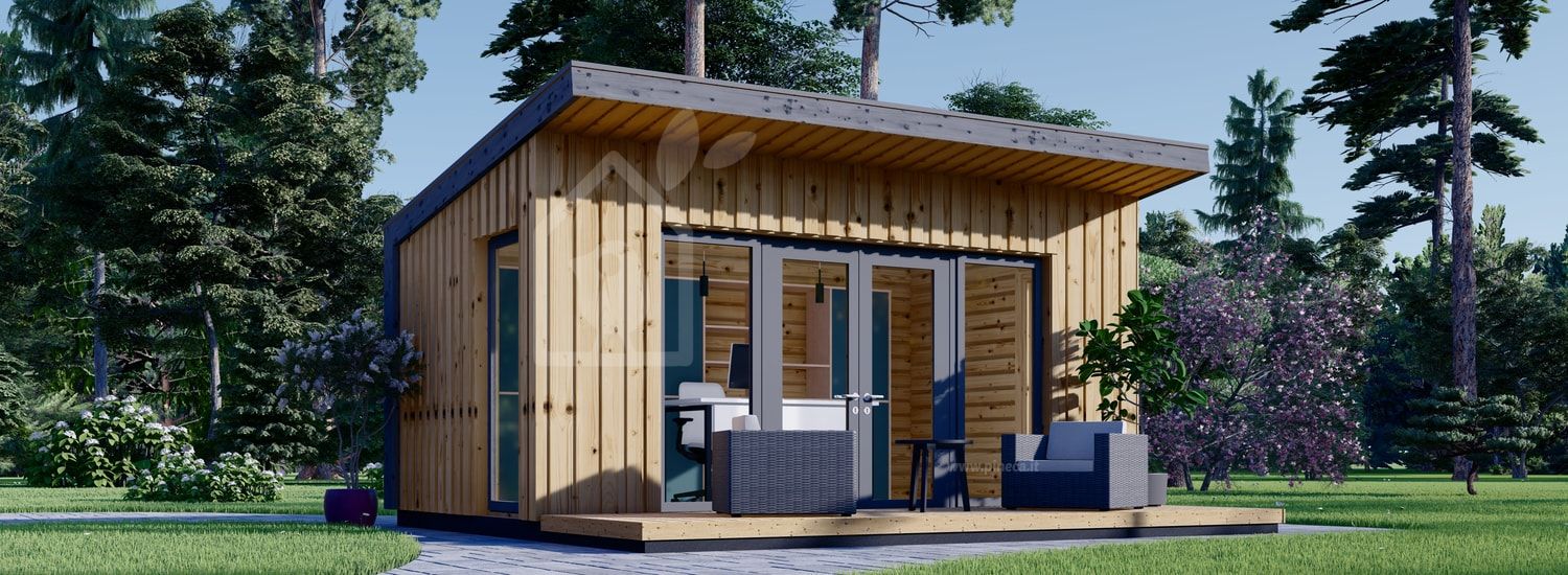 Casetta in legno da giardino EVELIN (Coibentata, 34 mm + rivestimento), 5x3 m, 15 m² visualization 1