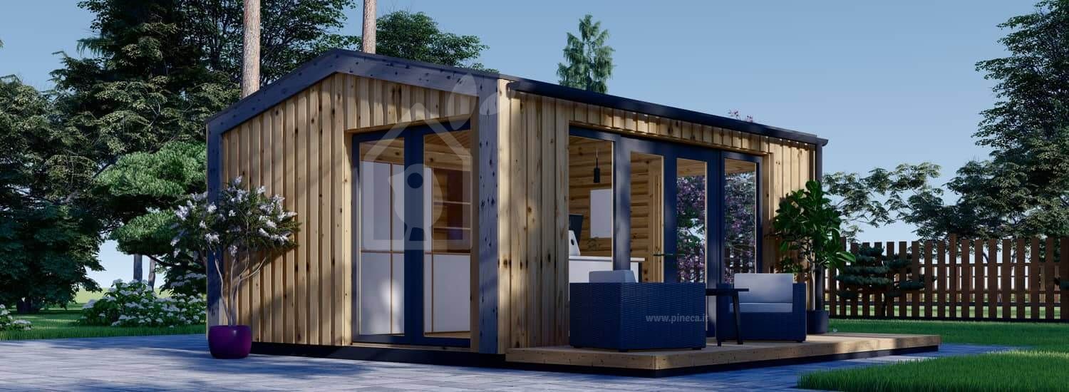 Casetta in legno da giardino EMMY (34 mm + rivestimento), 5x4 m, 20 m² visualization 1