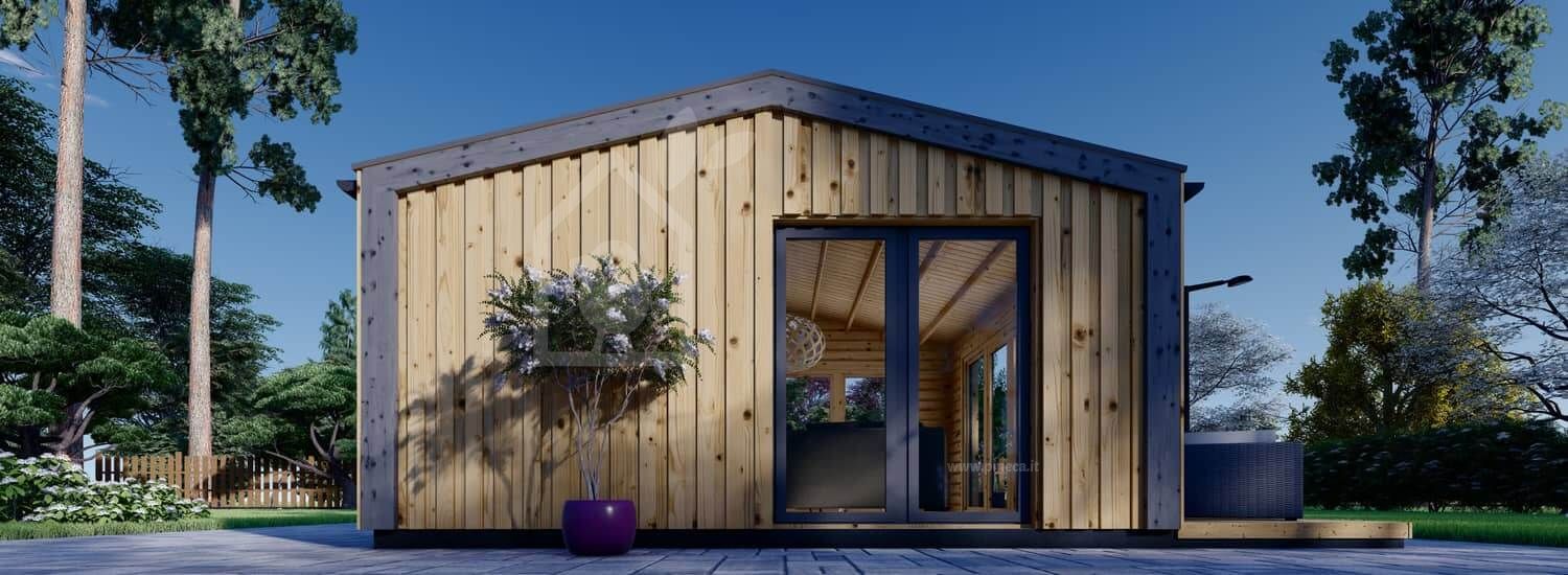 Casetta in legno da giardino EMMY (Coibentata, 34 mm + rivestimento), 5x5 m, 25 m² visualization 1
