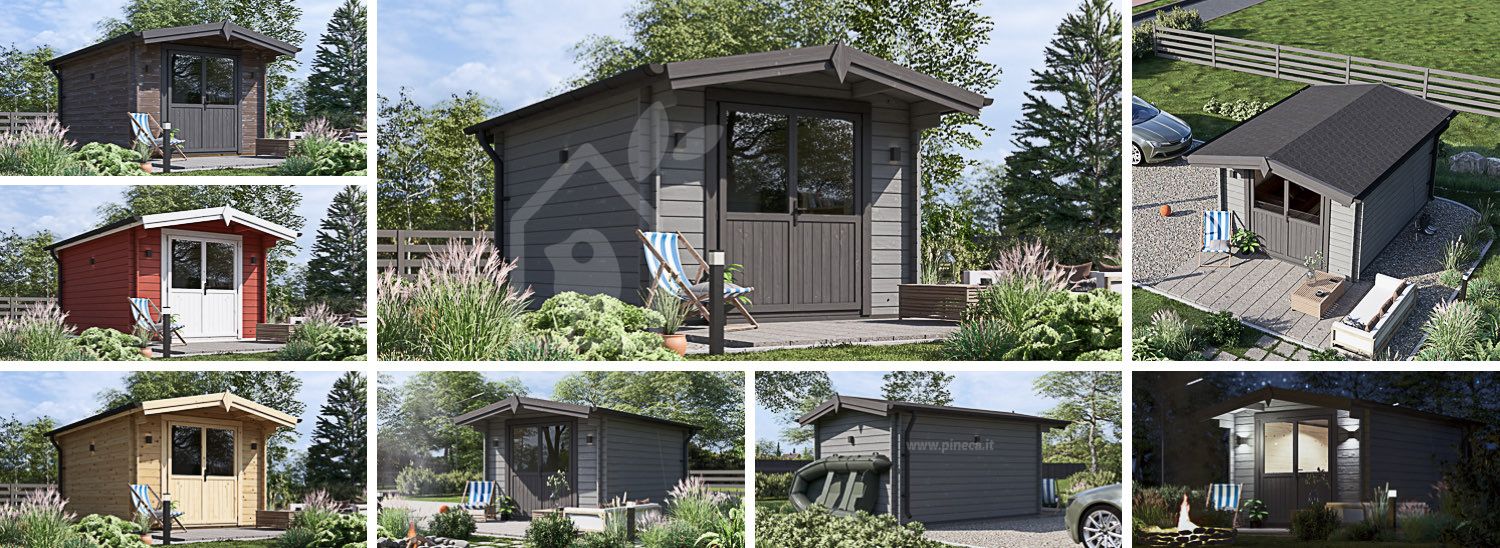 Casetta in legno da giardino PETER (34 mm), 3x3 m, 9 m² visualization 1