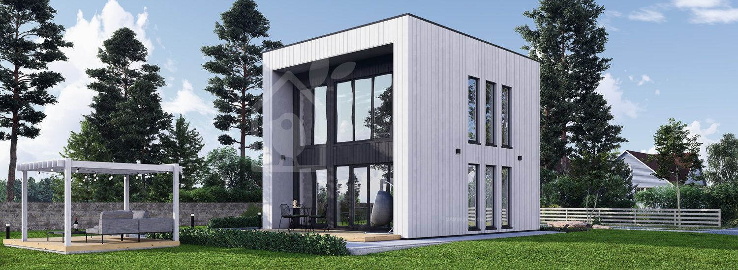 Casa prefabbricata abitabile KAYA 4L PV (Coibentata PLUS, 44 mm + rivestimento), 50 m² visualization 1