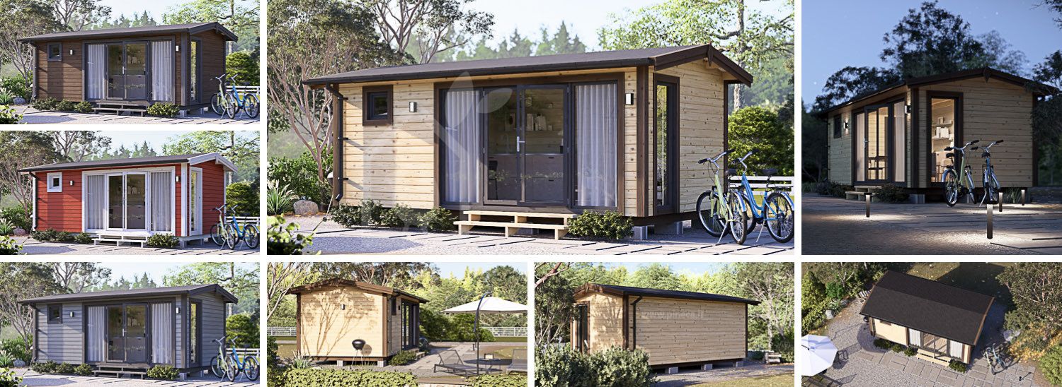 Casa mobile ARTUR M (34 mm + rivestimento), 6x3 m, 15 m² visualization 1