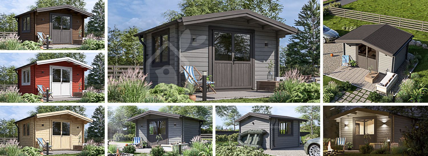 Casetta in legno da giardino RENNES (34 mm), 4x3 m, 12 m² visualization 1