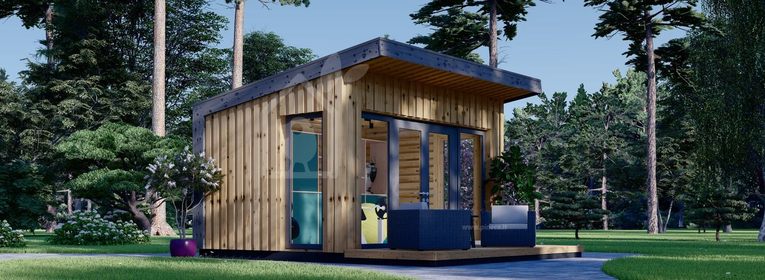 Casetta in legno da giardino EVELIN (34 mm + rivestimento), 4x3 m, 12 m² visualization 1