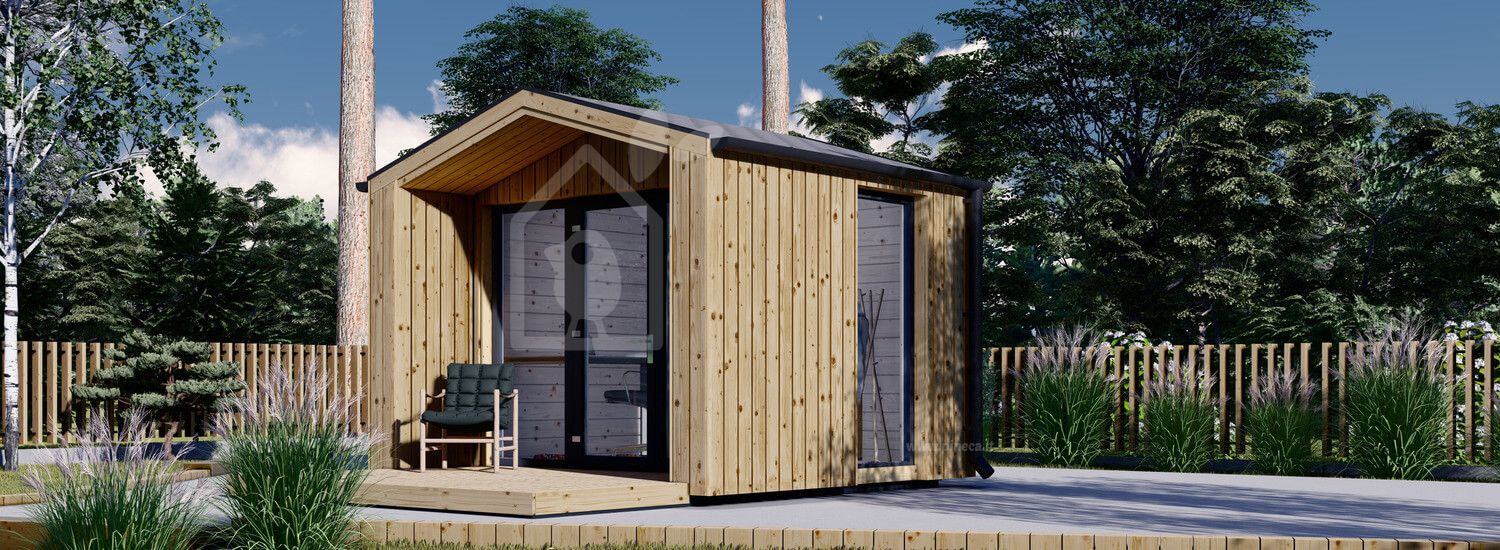 Ufficio in legno da giardino PIA (34 mm + rivestimento), 3x2 m, 6 m² visualization 1