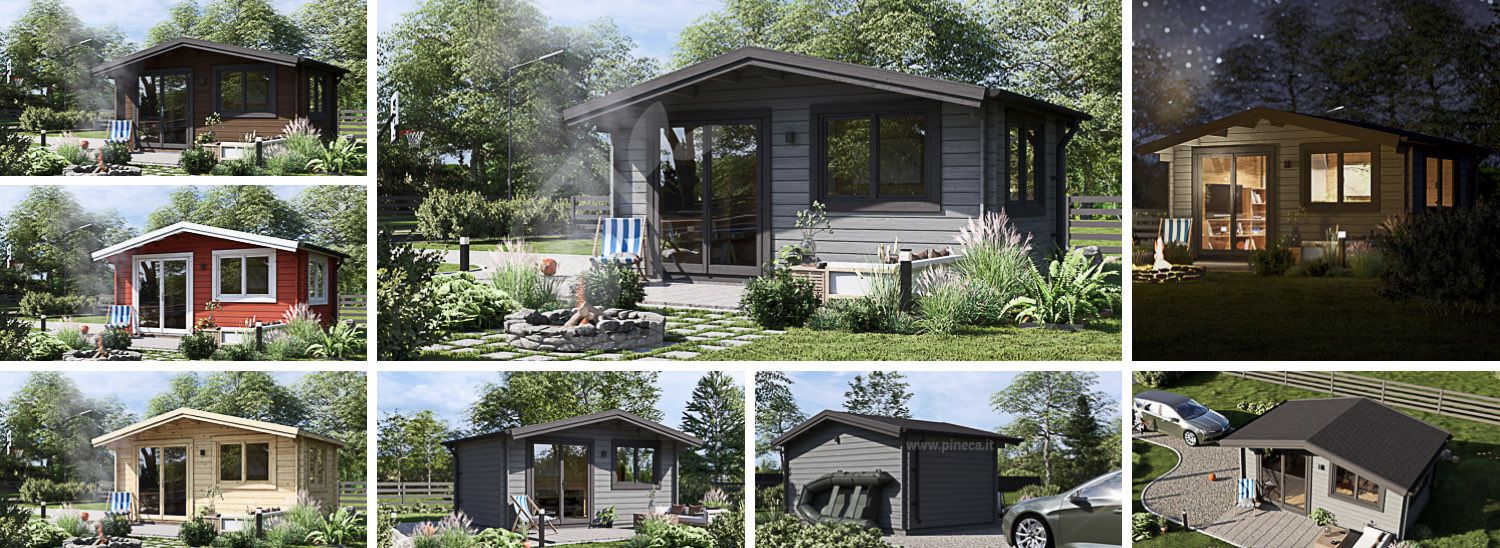 Casetta in legno da giardino WISSOUS (34 mm), 5x3 m, 15 m² visualization 1