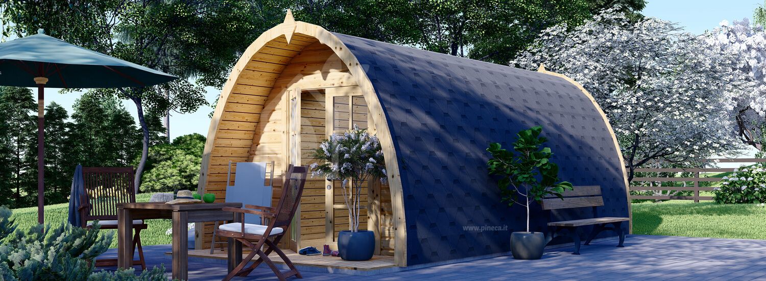 Casetta in legno da giardino BRETA (28 mm), 3x6 m, 18 m² visualization 1