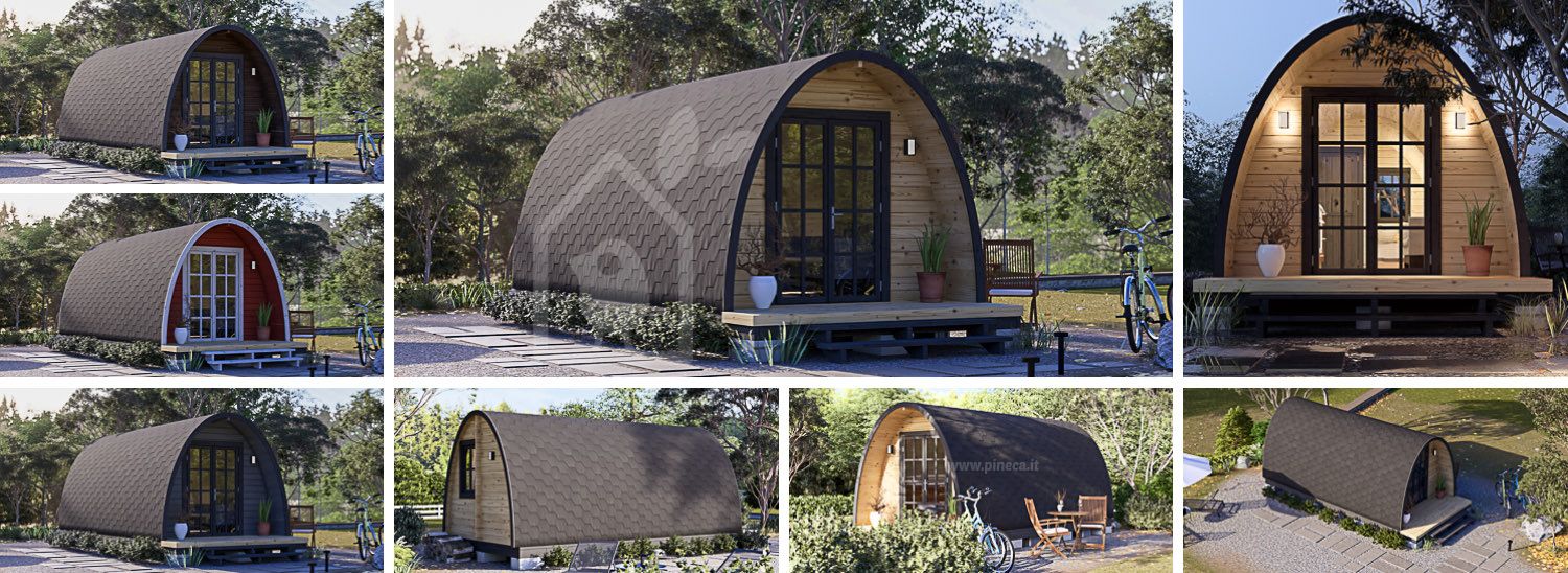 Casa mobile BRETA M (44 mm), 3x6 m, 15 m² visualization 1